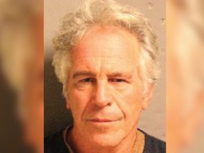Not one for the social pages. The last mugshot of twisted billionaire Jeffrey Epstein. (Handout)