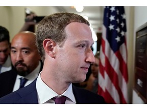 Facebook Chief Executive Mark Zuckerberg enters the office of U.S. Senator Josh Hawley (R-MO)  while meeting with lawmakers to discuss "future internet regulation on Capitol Hill in Washington, U.S., September 19, 2019.