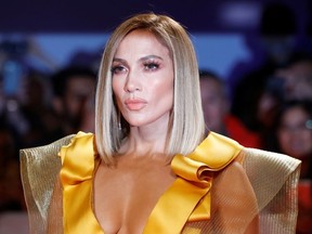 Cast member Jennifer Lopez arrives for the gala presentation of Hustlers at the Toronto International Film Festival in Toronto on Sept. 7, 2019.