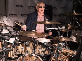 Ginger Baker of Cream performs at the Rock 'N' Roll Fantasy Camp at AMP Rehearsal Studios on Nov. 6, 2015, in North Hollywood, Calif.