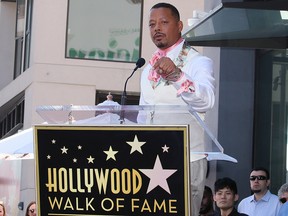 Terrence Howard attends his being honoured with a star on the Hollywood Walk of Fame on Sept. 24, 2019 in Hollywood, Calif.