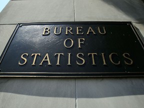 A Statistics Canada sign is shown in Ottawa on Wednesday, July 3, 2019.