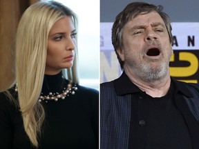 Ivanka Trump and Mark Hamill.