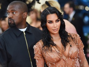 Kim Kardashian West and Kanye West attend The 2019 Met Gala Celebrating Camp: Notes on Fashion at Metropolitan Museum of Art on May 6, 2019 in New York City.