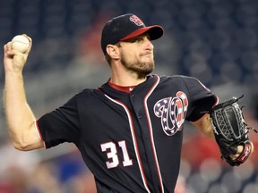 Nationals pitcher Max Scherzer will start in the NL Wild Card against the Brewers on Tuesday.