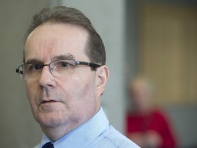 Glen Assoun, the Nova Scotia man who spent almost 17 years in prison for a crime he didn't commit, stands outside Supreme Court in Halifax on Friday, July 12, 2019.