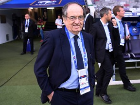 French Football Federation President Noel Le Graet is seen before a World Cup qualifier against Luxembourg in Toulouse. (REUTERS/Fred Lancelot/File Photo)