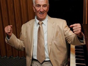 Gerard Dunn, 92, of Sydney, N.S., celebrates his 80th birthday in this handout photo. A Nova Scotia widower who received thousands of birthday cards last year after his daughter asked people to mail him their best wishes for his 92nd birthday has died, his daughter said Tuesday.