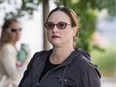 Rebecca Reid arrives at the Ottawa Courthose for her sentencing hearing. Reid plead guilty to criminal harassment and uttering threats after sending threatening emails and voice mails to Ontario MPP Lisa MacLeod, Sept.  6, 2019.