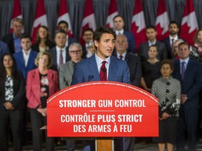 Liberal Leader Justin Trudeau, joined by MPs and Liberal candidates, makes an announcement Toronto Don Valley Hotel and Suites in Toronto, Ont. on Friday Sept. 20, 2019.