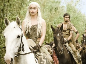 Game of Thrones art of Emilia Clarke who plays Daenerys Targaryen.