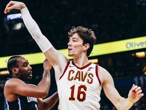 Cedi Osman of the Cleveland Cavaliers puts up a shot against the Orlando Magic in the 3rd quarter at Amway Center on October 23, 2019 in Orlando, Florida.