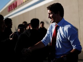 Liberal Leader Justin Trudeau is seen during an election campaign visit to Toronto October 9, 2019. REUTERS/Stephane Mahe