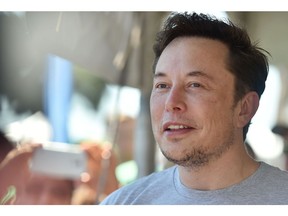 SpaceX, Tesla and The Boring Company founder Elon Musk attends the 2018 SpaceX Hyperloop Pod Competition, in Hawthorne, Calif., on July 22, 2018.