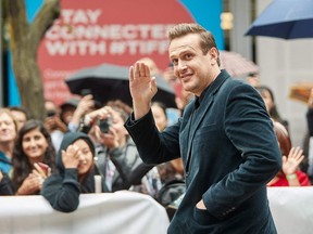 US actor Jason Segel arrives for the premiere of "The Friend" during the 2019 Toronto International Film Festival Day 2, on September 6, 2019, in Toronto, Ontario.