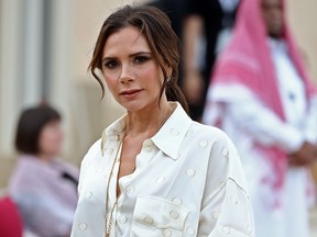 Victoria Beckham attends the official opening ceremony for the National Museum of Qatar, in the capital Doha on March 27, 2019.