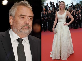 Director Luc Besson (L) says he was in a consensual sexual relationship with Sand Van Roy who had a small part in his film "Valerian and the City of a Thousand Planets."