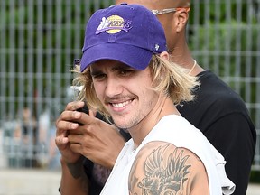 Justin Bieber attends the John Elliott front row during New York Fashion Week: The Shows on Sept.  6, 2018 in New York City.