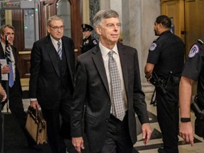 Bill Taylor, the top U.S. Diplomat to Ukraine, leaves Capitol Hill on Tuesday, Oct. 22, 2019 in Washington, D.C. Taylor testified to the House committees regarding the impeachment inquiry looking into President Donald Trump's relationship with Ukraine.