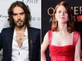 Russell Brand and Rose Leslie.