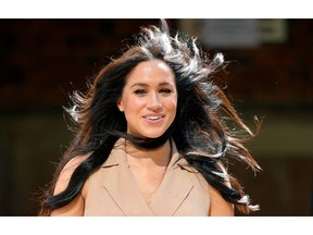 Britain's Meghan Markle, Duchess of Sussex, arrives to meet academics and students during a roundtable discussion on female access to higher education with the Association of Commonwealth Universities, at the University of Johannesburg, Johannesburg, South Africa, October 1, 2019.