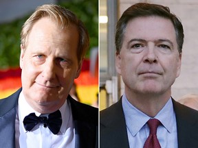Jeff Daniels (L) will play former FBI director James Comey in a CBS miniseries, based on Comey's book, "A Higher Loyalty: Truth, Lies and Leadership."
