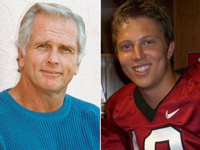 Ron Ely, left, and his son Cameron. (AP file photo and Myspace photo)