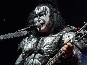 Gene Simmons of KISS performs during the band's End Of The Road World Tour at Canadian Tire Centre in Ottawa on April 3, 2019. Errol McGihon/Postmedia Network