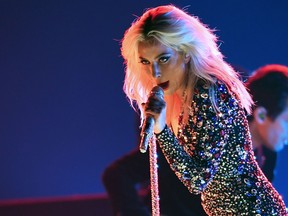 Lady Gaga performs onstage during the 61st Annual Grammy Awards on Feb. 10, 2019, in Los Angeles. (ROBYN BECK/AFP/Getty Images)