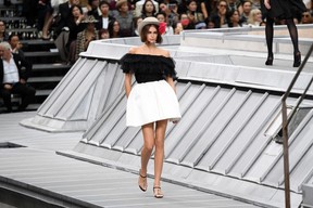 Gigi Hadid confronts catwalk crasher at Chanel's fashion show