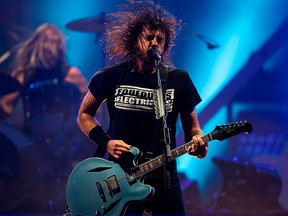 Foo Fighters frontman Dave Grohl performs onstage during the Rock in Rio festival at the Olympic Park, Rio de Janeiro, Brazil, on Sept. 28, 2019.