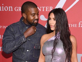 Kanye West and Kim Kardashian West attend the 2019 FGI Night Of Stars Gala at Cipriani Wall Street on Oct. 24, 2019, in New York City.