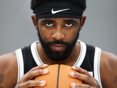 Kyrie Irving of the Brooklyn Nets poses for a portrait in the New News  Photo - Getty Images