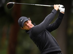 Rory McIlroy of Northern Ireland hits his tee shot on the 11th hole during The Challenge: Japan Skins at Accordia Golf Narashino Country Club on October 21, 2019 in Inzai, Japan. (Atsushi Tomura/Getty Images)
