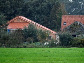 A view of a remote farm where a family spent years locked away in a cellar, according to Dutch broadcasters' reports, in Ruinerwold, Netherlands, on Tuesday, Oct. 15, 2019.