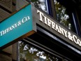 The logo of U.S. jeweller Tiffany & Co. is seen at a store at the Bahnhofstrasse shopping street in Zurich, Switzerland Oct. 26, 2016.