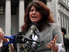 In this March 29, 2012, file photo, author and political consultant Naomi Wolf speaks to reporters during a news conference in New York.