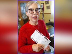 Judy Carter of London, Ont., says her late partner Vern Plarina, who wasn't a citizen of Canada, was sent a voter registration card, even though he died two years ago.