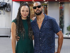 Sal Stowers and Lamon Archey attend NBC's 'Days Of Our Lives' press event at Universal CityWalk on November 09, 2019 in Universal City, California.