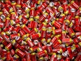 Cans of Jupiler beer are seen on the bottling line at Anheuser-Busch InBev brewery in Leuven, Belgium, Nov. 25, 2019. (REUTERS/Francois Lenoir)