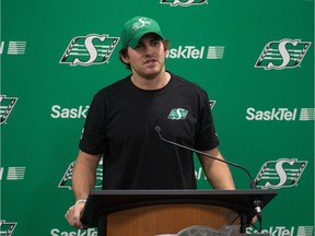 While nursing an injured oblique muscle, Roughriders quarterback Cody Fajardo met the media on Friday at Mosaic Stadium.