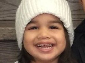 Crystal, the child killed after an air conditioner fell on her from an eighth storey apartment window in Toronto on Nov. 11, 2019.