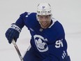 John Tavares at Toronto Maple Leaf practice in Toronto on October 11, 2019. Craig Robertson/Toronto Sun