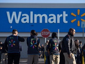 Walmart Supercenter on Gateway West in El Paso,Texas was reopened after an American flag atop the store was raised from half mast and a banner displaying "El Paso Strong" was unveiled on November 14, 2019.