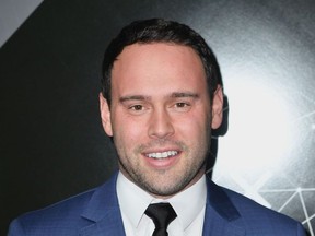 US entrepreneur Scooter Braun attends the 2018 Pencils of Promise Gala at Duggal Greenhouse, Brooklyn Navy Yard on October 24, 2018 in New York City.
