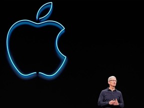 Apple CEO Tim Cook speaks during Apple's annual Worldwide Developers Conference in San Jose, California, U.S. June 3, 2019.
