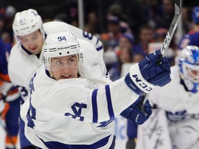 Maple Leafs defenceman Tyson Barrie and ex-Leafs forward Nazem Kadri swapped homes when they were part of a trade last summer. (GETTY IMAGES)
