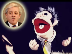 Audio of former speaker of the U.K. House of Commons John Bercow (inset) has been turned into a dance remix by Belgian artist Michael Schack. Schack uploaded a music video of the track, entitled "Order!" featuring a Muppet-style puppet of Bercow on Oct. 24.