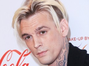 Aaron Carter is seen in a 2016 file photo.