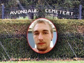 Patrick Falkins has been sentenced for 45 days  for masturbating on a bench in front of young woman, grieving her grandmother's death at Avondale Cemetery in Stratford, Ont.